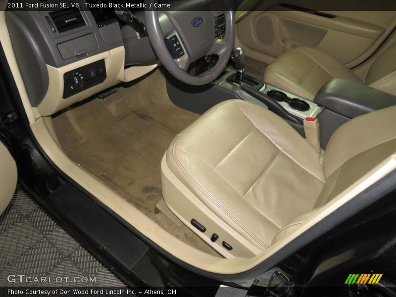 Tuxedo Black Metallic / Camel 2011 Ford Fusion SEL V6