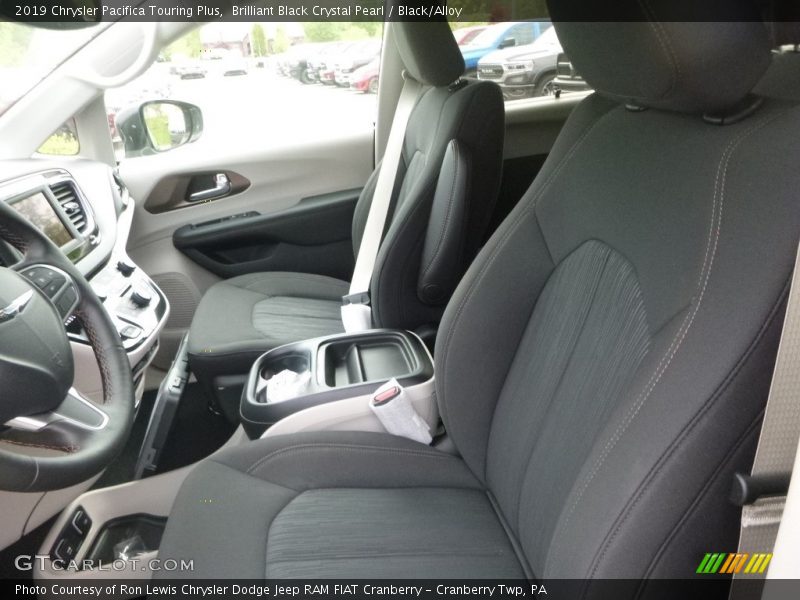 Brilliant Black Crystal Pearl / Black/Alloy 2019 Chrysler Pacifica Touring Plus