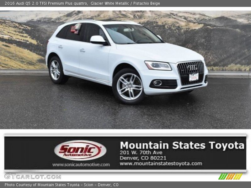 Glacier White Metallic / Pistachio Beige 2016 Audi Q5 2.0 TFSI Premium Plus quattro