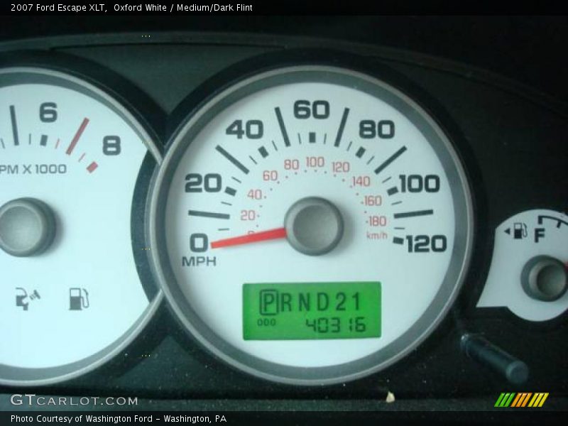 Oxford White / Medium/Dark Flint 2007 Ford Escape XLT