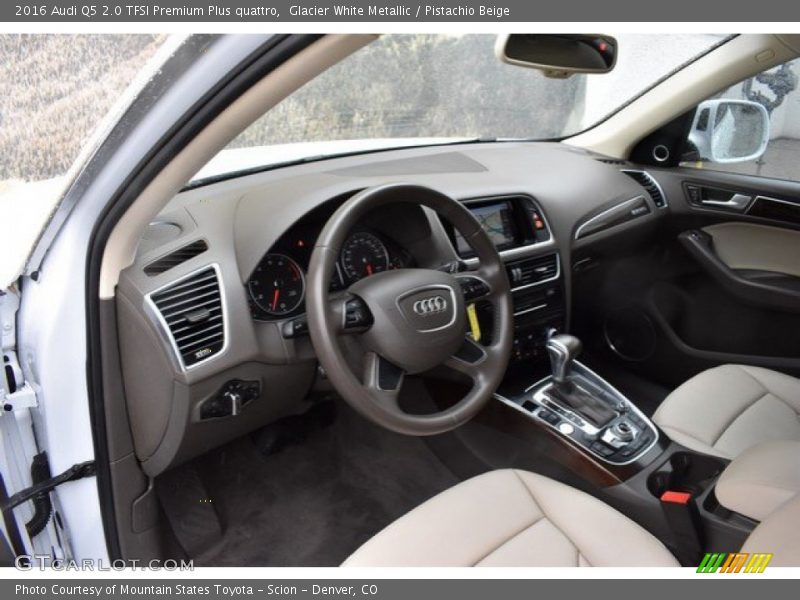 Glacier White Metallic / Pistachio Beige 2016 Audi Q5 2.0 TFSI Premium Plus quattro