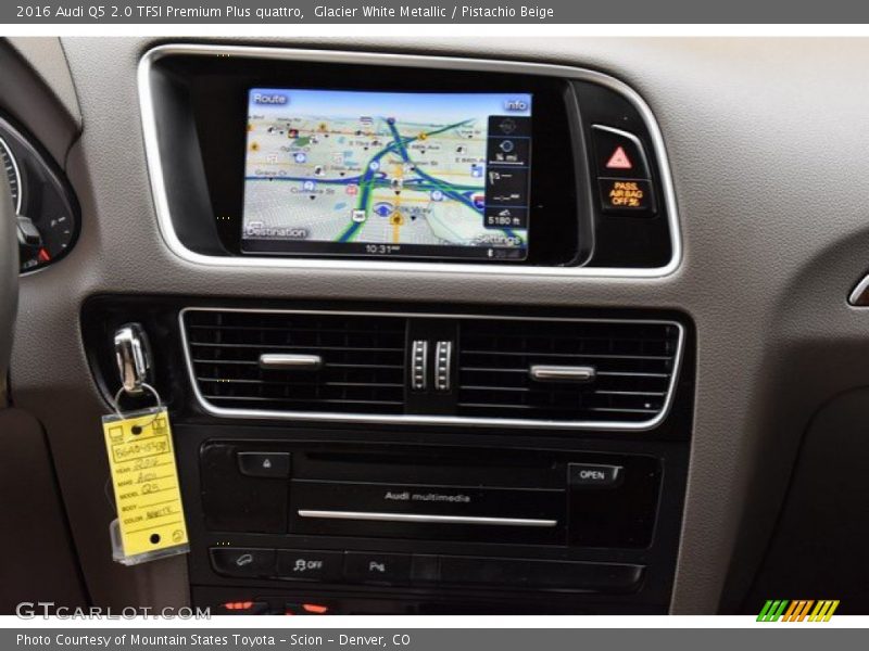 Glacier White Metallic / Pistachio Beige 2016 Audi Q5 2.0 TFSI Premium Plus quattro