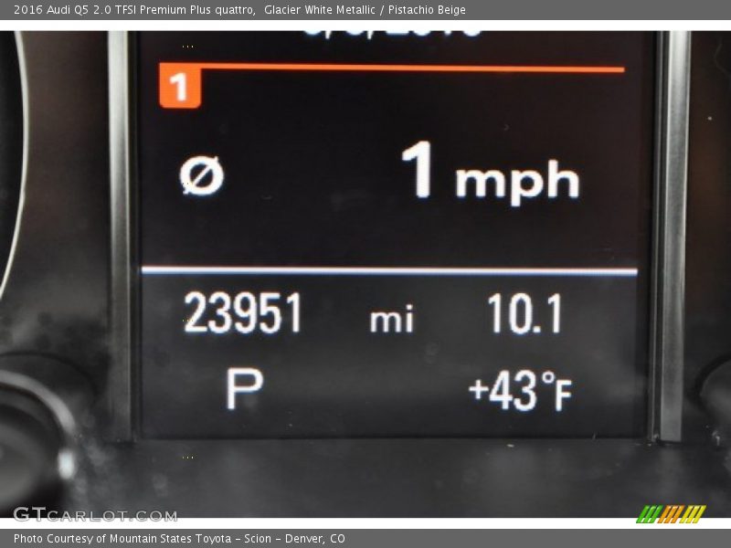 Glacier White Metallic / Pistachio Beige 2016 Audi Q5 2.0 TFSI Premium Plus quattro