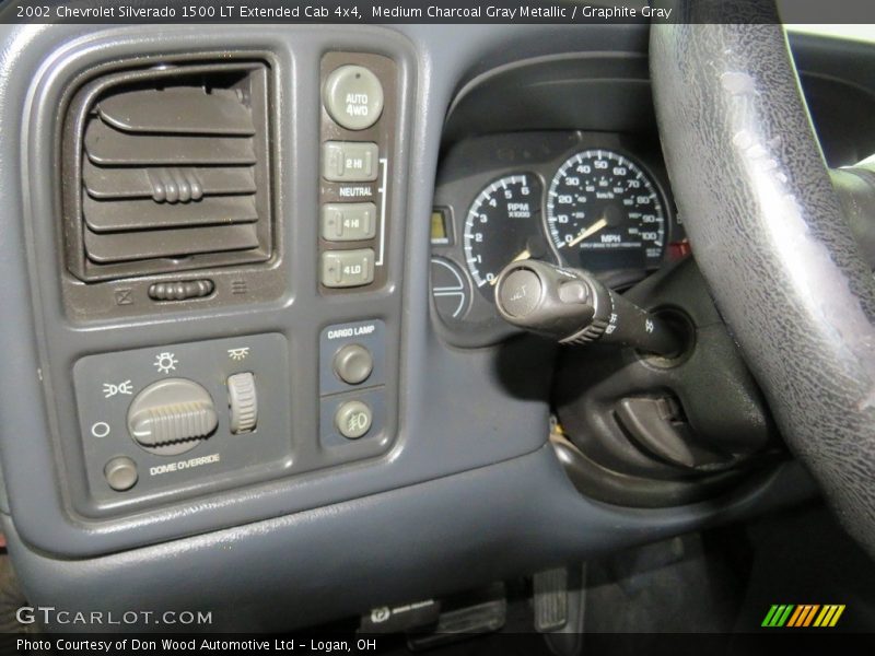 Medium Charcoal Gray Metallic / Graphite Gray 2002 Chevrolet Silverado 1500 LT Extended Cab 4x4