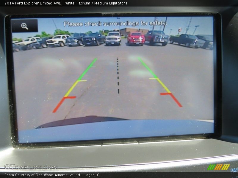 White Platinum / Medium Light Stone 2014 Ford Explorer Limited 4WD