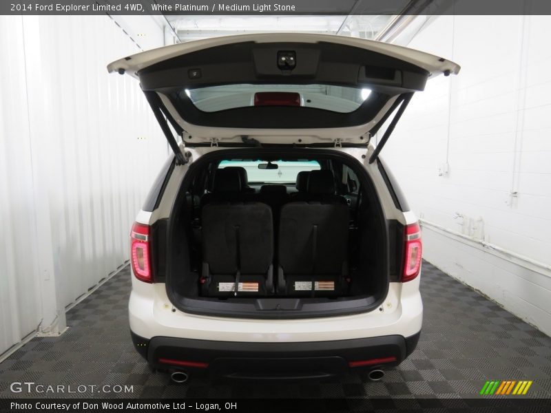White Platinum / Medium Light Stone 2014 Ford Explorer Limited 4WD
