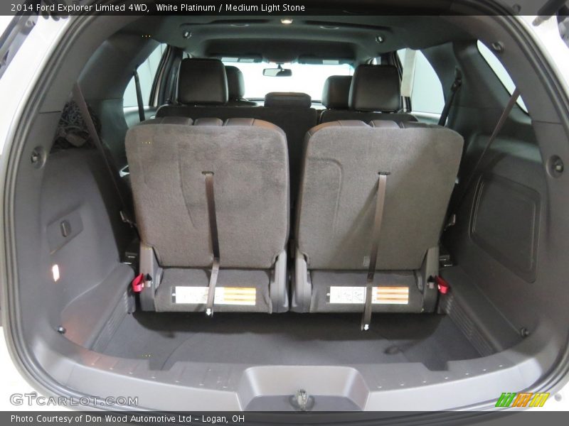 White Platinum / Medium Light Stone 2014 Ford Explorer Limited 4WD