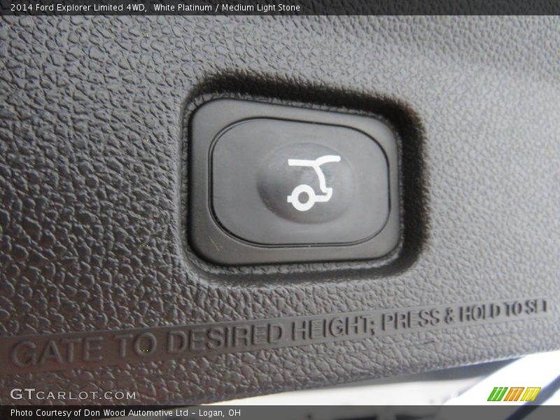 White Platinum / Medium Light Stone 2014 Ford Explorer Limited 4WD