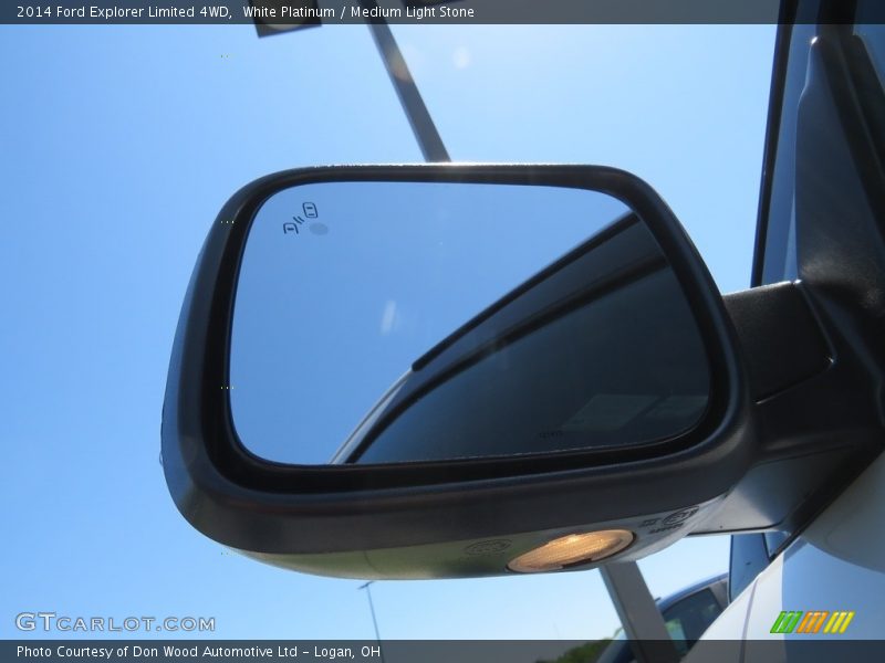 White Platinum / Medium Light Stone 2014 Ford Explorer Limited 4WD