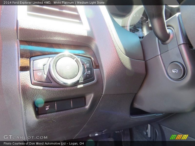 White Platinum / Medium Light Stone 2014 Ford Explorer Limited 4WD