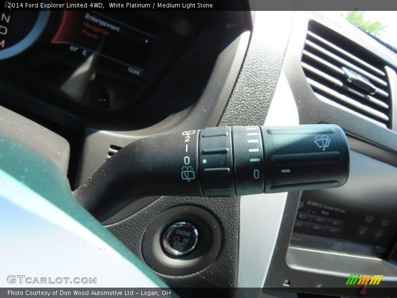 White Platinum / Medium Light Stone 2014 Ford Explorer Limited 4WD