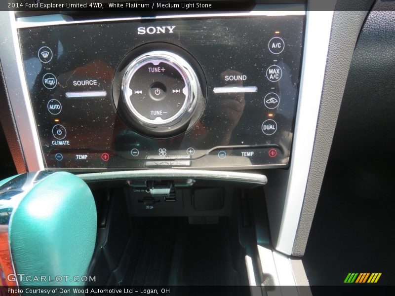 White Platinum / Medium Light Stone 2014 Ford Explorer Limited 4WD