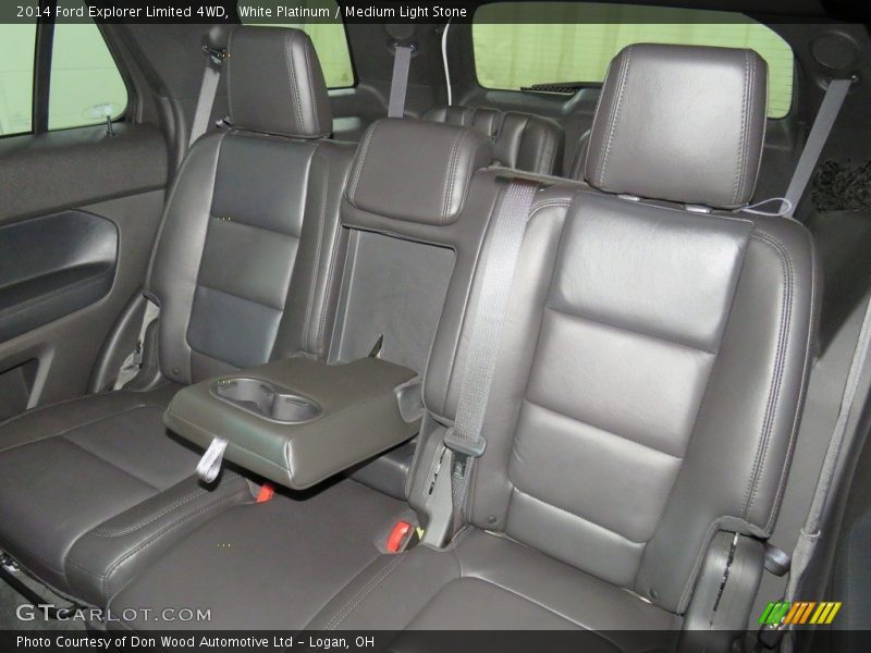 White Platinum / Medium Light Stone 2014 Ford Explorer Limited 4WD
