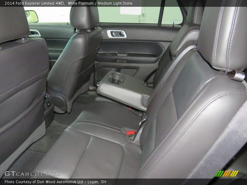 White Platinum / Medium Light Stone 2014 Ford Explorer Limited 4WD