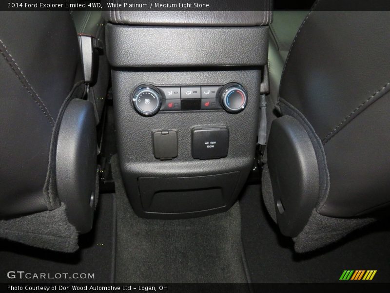 White Platinum / Medium Light Stone 2014 Ford Explorer Limited 4WD