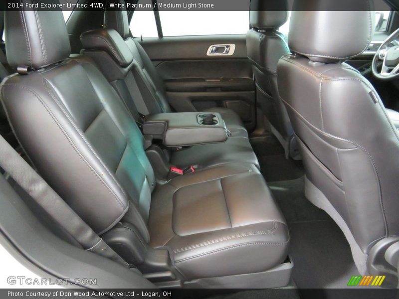 White Platinum / Medium Light Stone 2014 Ford Explorer Limited 4WD