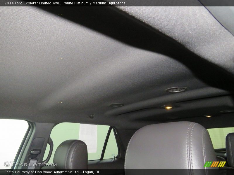 White Platinum / Medium Light Stone 2014 Ford Explorer Limited 4WD