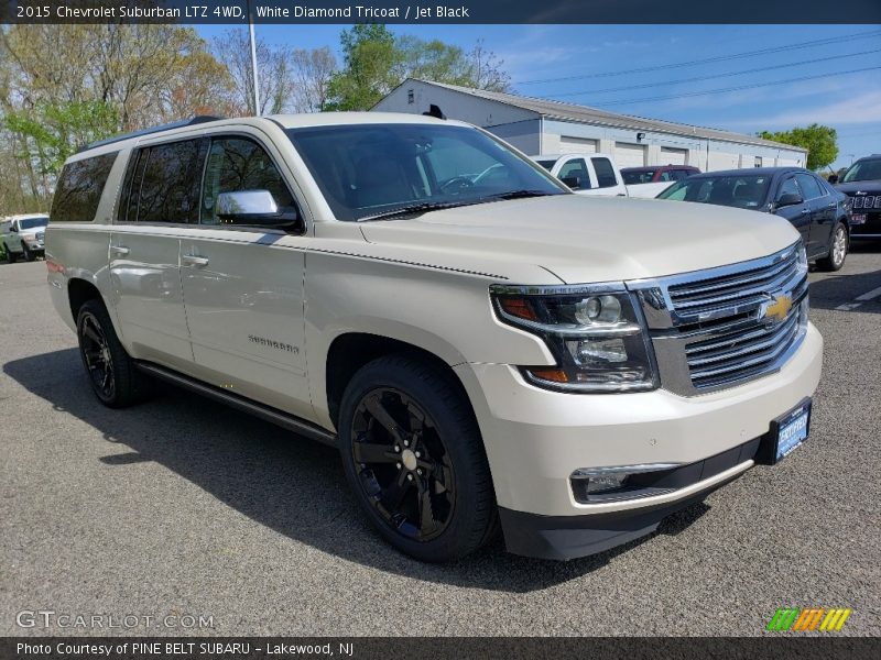 White Diamond Tricoat / Jet Black 2015 Chevrolet Suburban LTZ 4WD