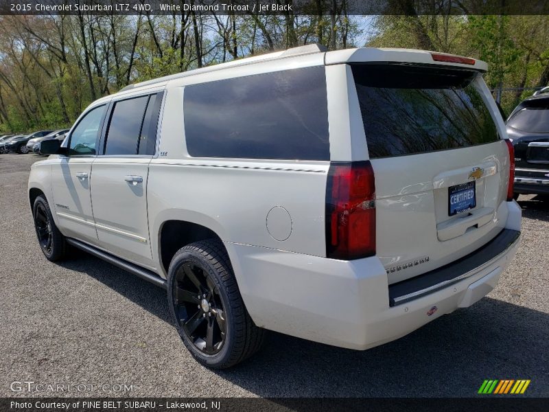White Diamond Tricoat / Jet Black 2015 Chevrolet Suburban LTZ 4WD
