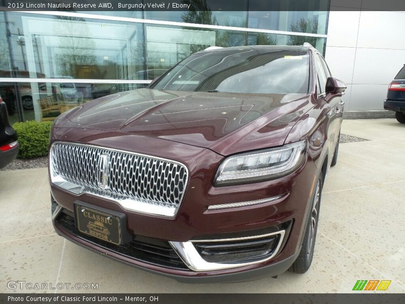  2019 Nautilus Reserve AWD Burgundy Velvet