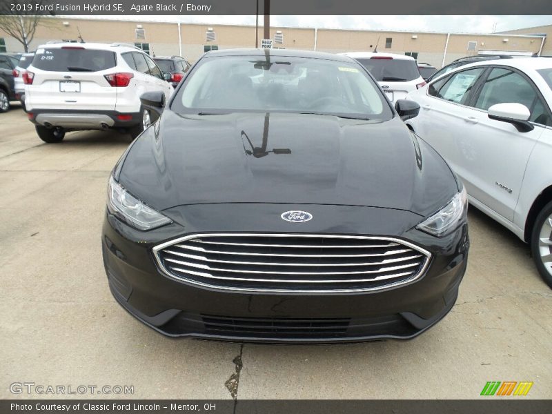 Agate Black / Ebony 2019 Ford Fusion Hybrid SE