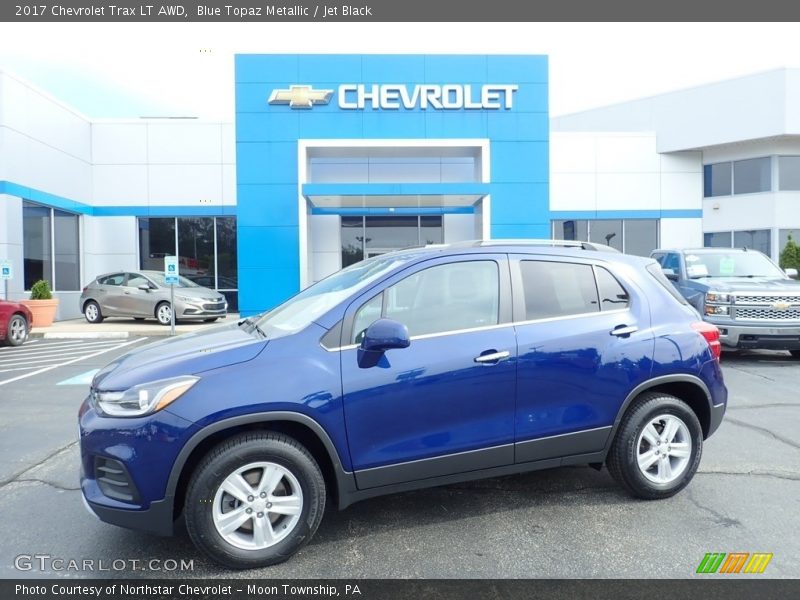 Blue Topaz Metallic / Jet Black 2017 Chevrolet Trax LT AWD