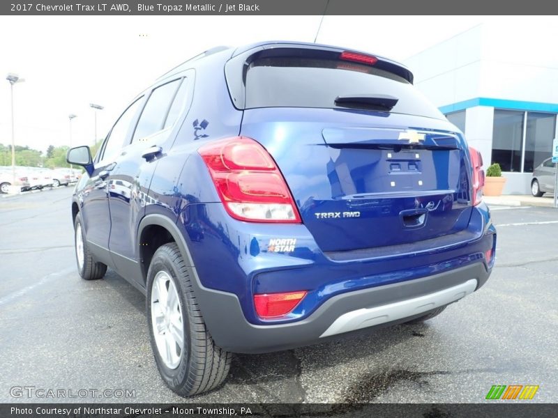 Blue Topaz Metallic / Jet Black 2017 Chevrolet Trax LT AWD