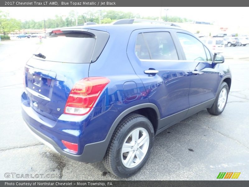 Blue Topaz Metallic / Jet Black 2017 Chevrolet Trax LT AWD