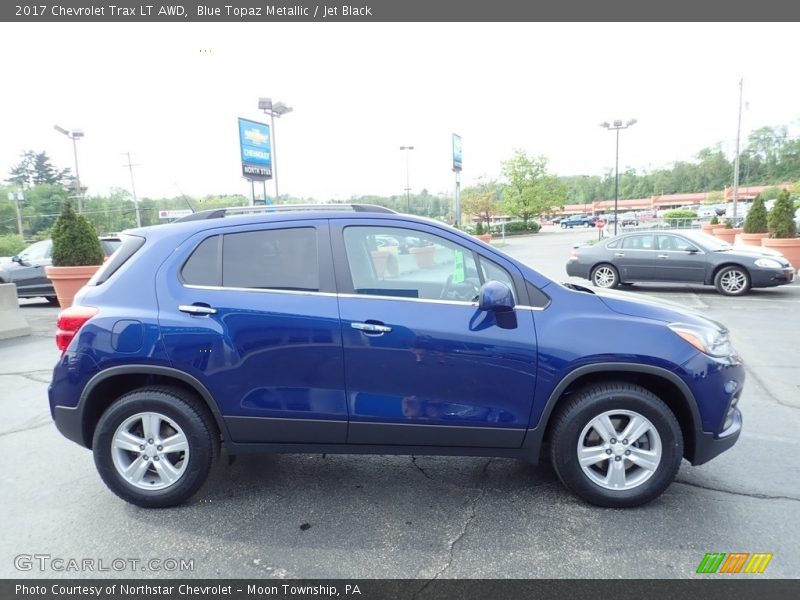 Blue Topaz Metallic / Jet Black 2017 Chevrolet Trax LT AWD
