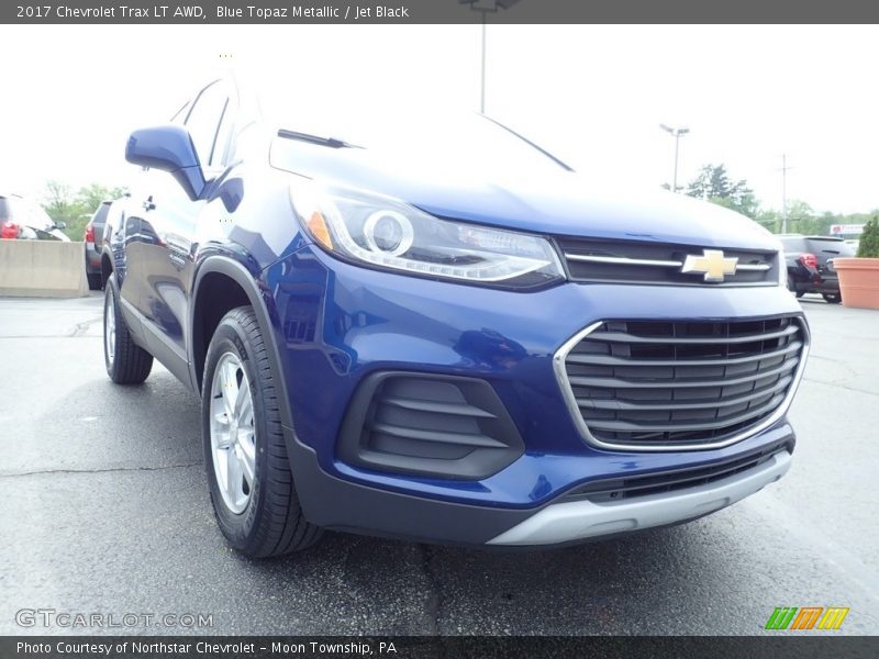 Blue Topaz Metallic / Jet Black 2017 Chevrolet Trax LT AWD