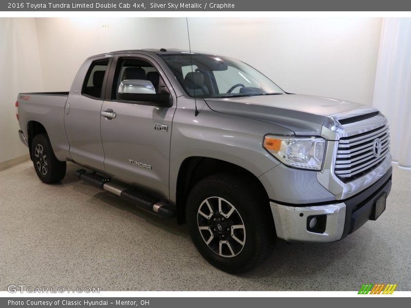 Silver Sky Metallic / Graphite 2016 Toyota Tundra Limited Double Cab 4x4
