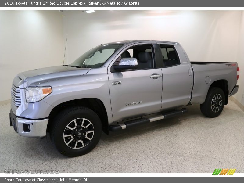 Silver Sky Metallic / Graphite 2016 Toyota Tundra Limited Double Cab 4x4