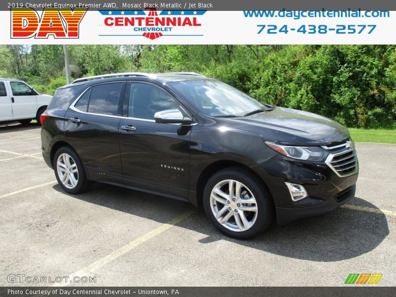 Mosaic Black Metallic / Jet Black 2019 Chevrolet Equinox Premier AWD