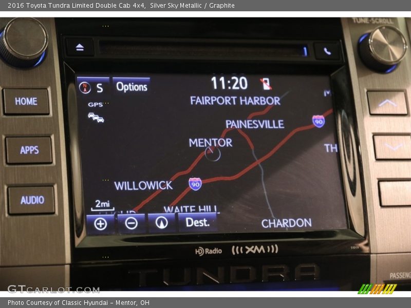 Silver Sky Metallic / Graphite 2016 Toyota Tundra Limited Double Cab 4x4