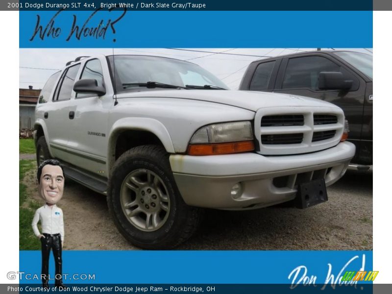 Bright White / Dark Slate Gray/Taupe 2001 Dodge Durango SLT 4x4