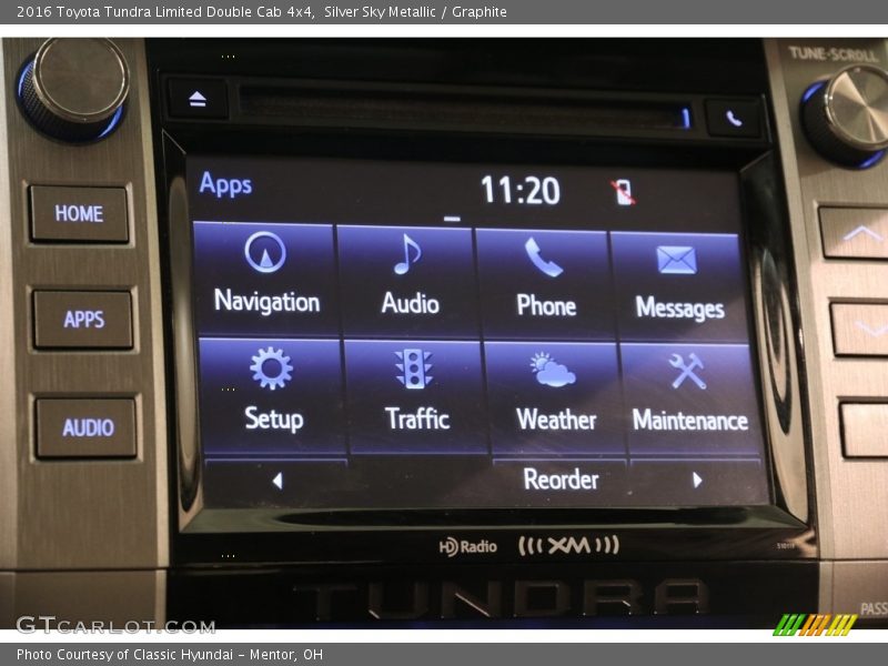 Silver Sky Metallic / Graphite 2016 Toyota Tundra Limited Double Cab 4x4