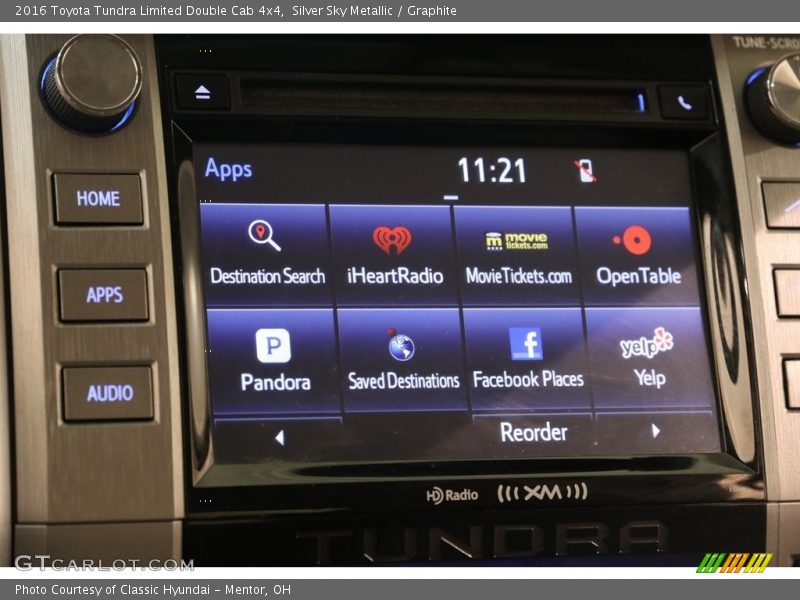 Silver Sky Metallic / Graphite 2016 Toyota Tundra Limited Double Cab 4x4