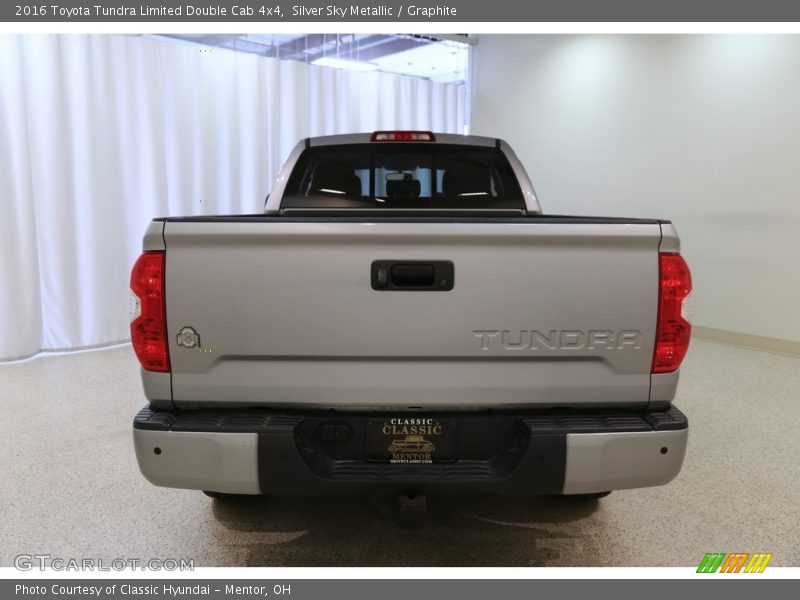Silver Sky Metallic / Graphite 2016 Toyota Tundra Limited Double Cab 4x4