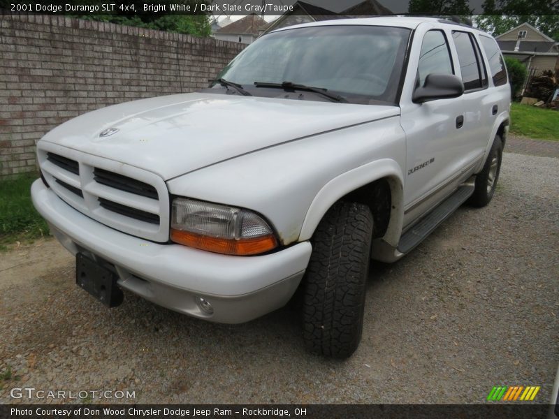 Bright White / Dark Slate Gray/Taupe 2001 Dodge Durango SLT 4x4