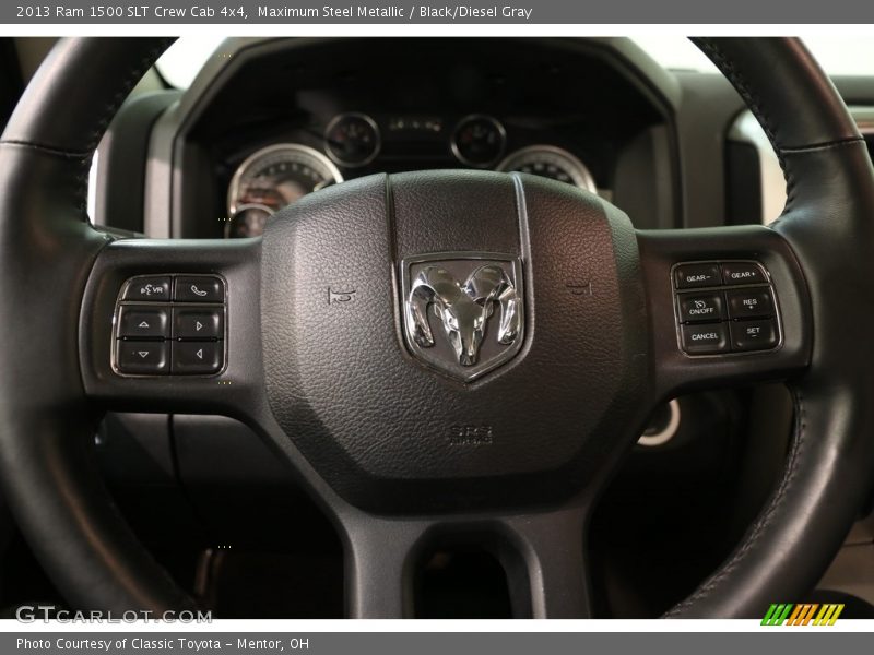 Maximum Steel Metallic / Black/Diesel Gray 2013 Ram 1500 SLT Crew Cab 4x4