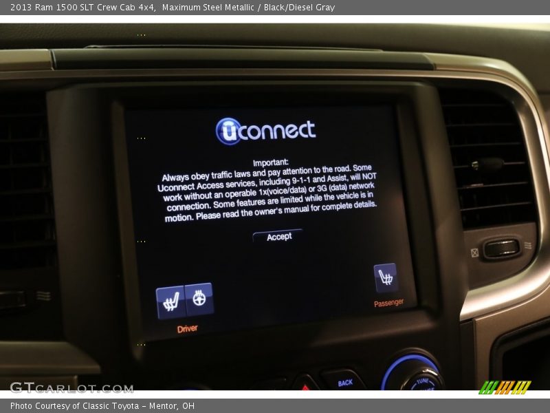 Maximum Steel Metallic / Black/Diesel Gray 2013 Ram 1500 SLT Crew Cab 4x4