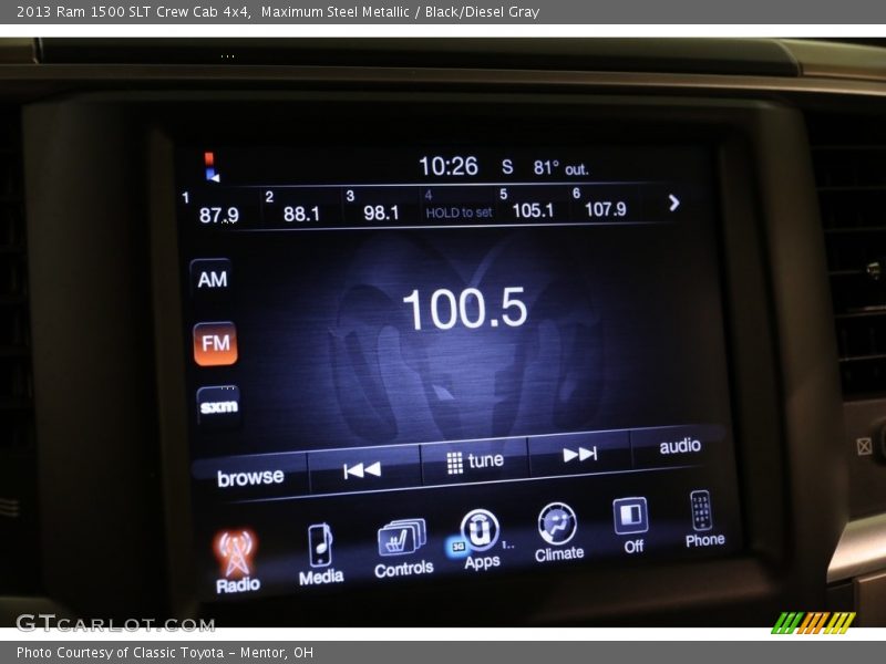 Maximum Steel Metallic / Black/Diesel Gray 2013 Ram 1500 SLT Crew Cab 4x4