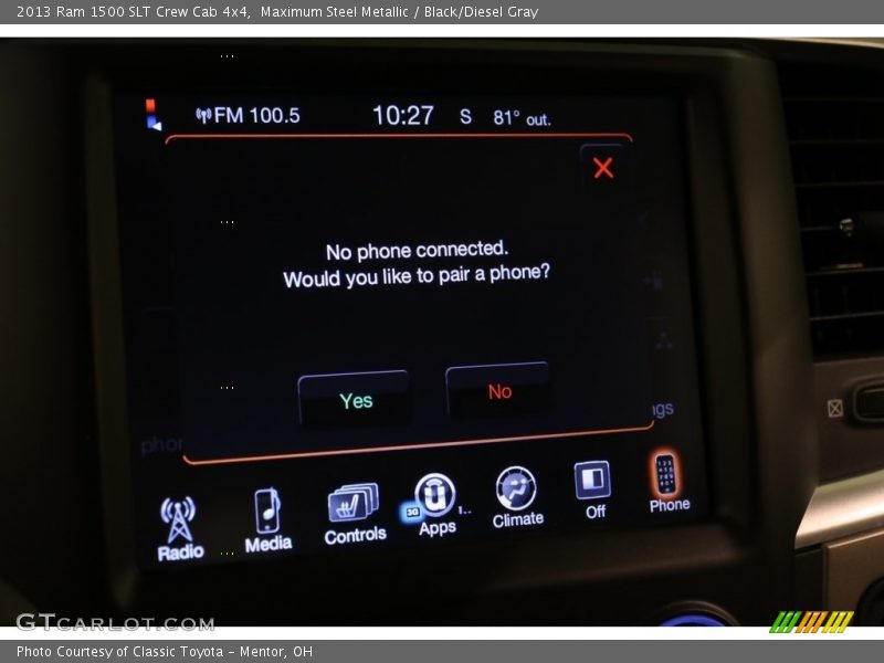 Maximum Steel Metallic / Black/Diesel Gray 2013 Ram 1500 SLT Crew Cab 4x4