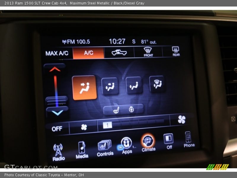 Maximum Steel Metallic / Black/Diesel Gray 2013 Ram 1500 SLT Crew Cab 4x4