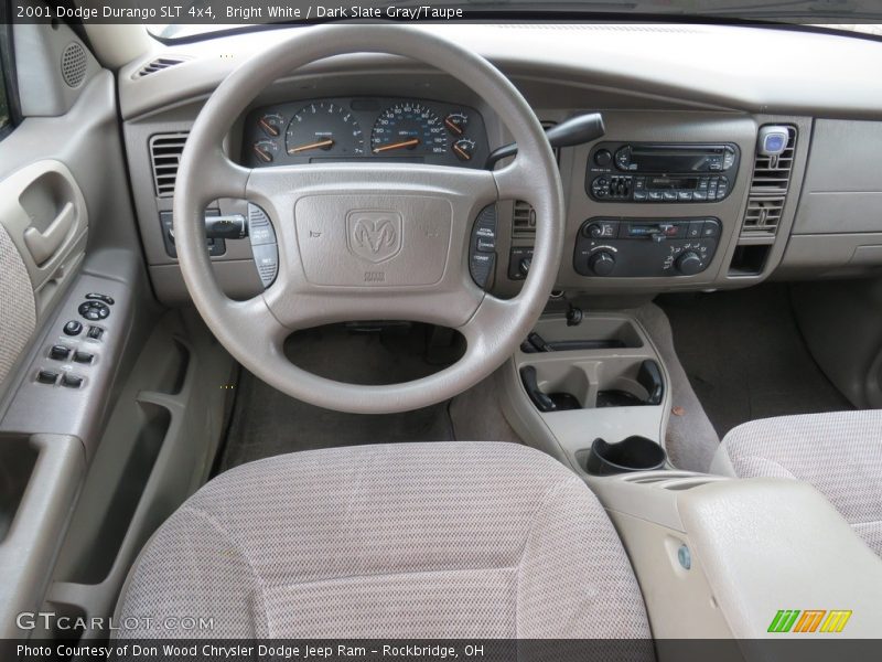 Bright White / Dark Slate Gray/Taupe 2001 Dodge Durango SLT 4x4