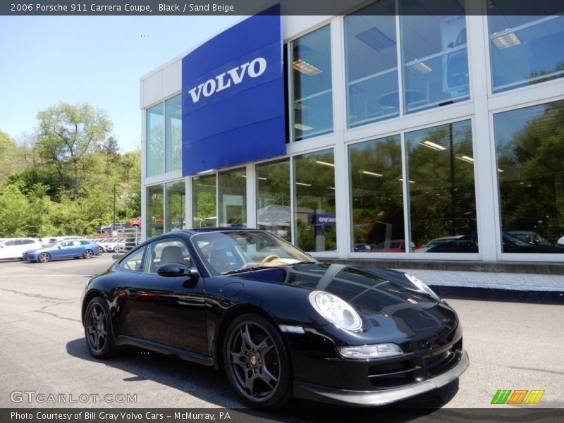 Black / Sand Beige 2006 Porsche 911 Carrera Coupe