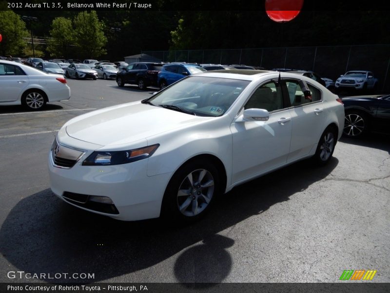 Bellanova White Pearl / Taupe 2012 Acura TL 3.5
