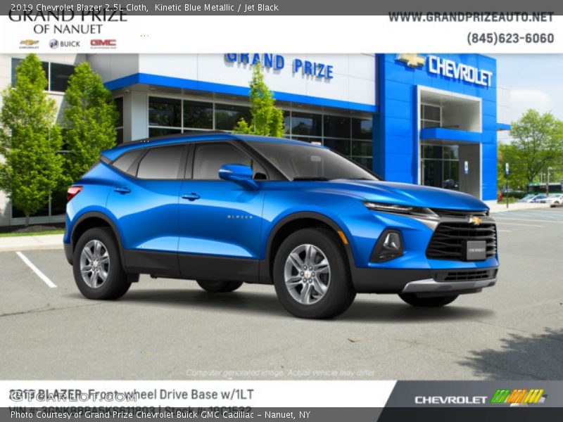 Kinetic Blue Metallic / Jet Black 2019 Chevrolet Blazer 2.5L Cloth
