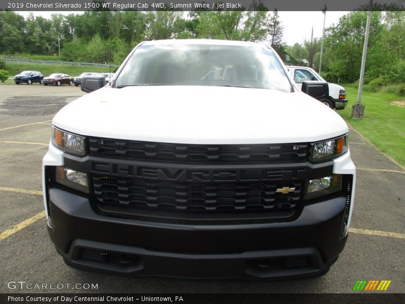 Summit White / Jet Black 2019 Chevrolet Silverado 1500 WT Regular Cab 4WD