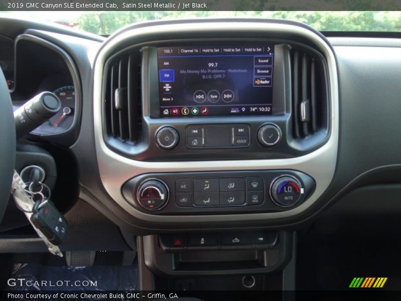 Satin Steel Metallic / Jet Black 2019 GMC Canyon SLE Extended Cab